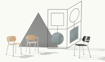 HULL 629 - Beech chair with armrests by Et al. - view 3